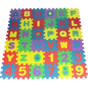 Alphabet & Numbers Foam Play Mat Set Kids Indoor Outdoor Soft Garden 36 Pieces